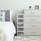IRIS USA 4 Pack 6qt Plastic Compact Stackable Storage Drawers, Black/White